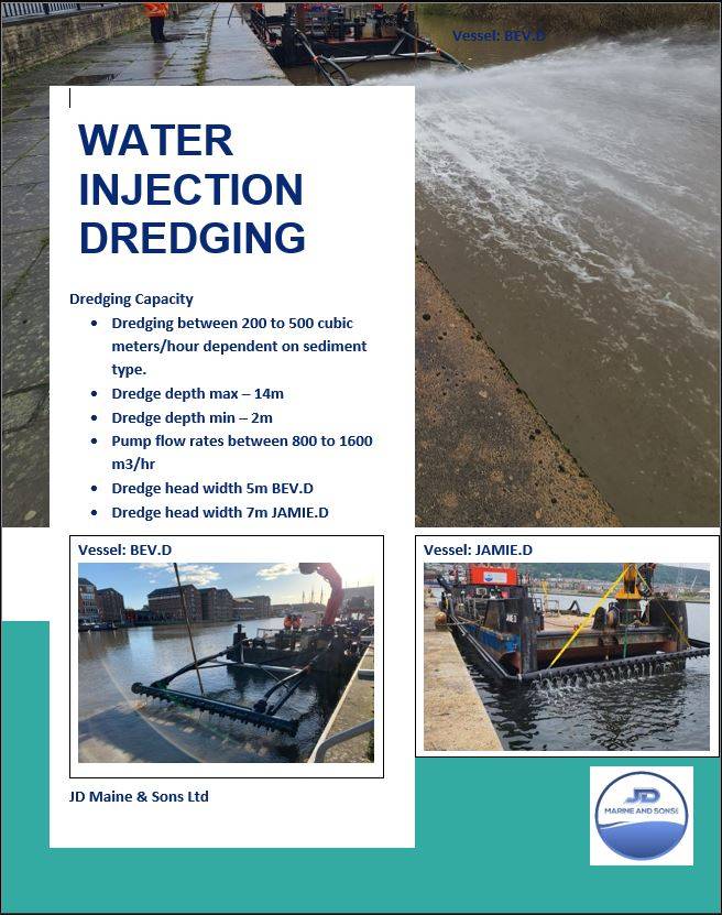 Water Injection Dredging - JD Marine and Sons LTD